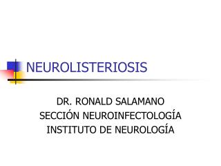 NEUROLISTERIOSIS