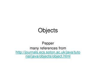 Objects