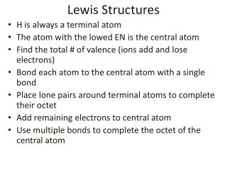 Lewis Structures