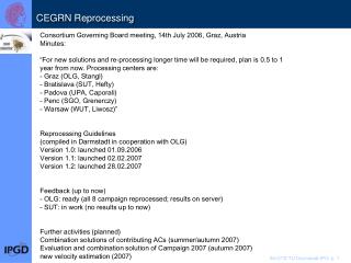 CEGRN Reprocessing