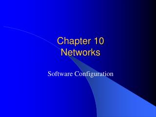 Chapter 10 Networks