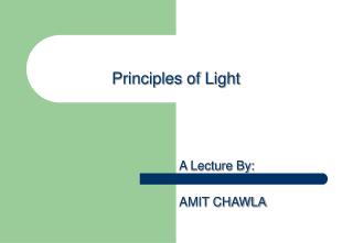Principles of Light