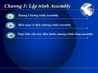 Chương 3: Lập trình Assembly