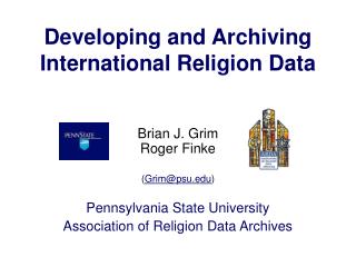 Developing and Archiving International Religion Data