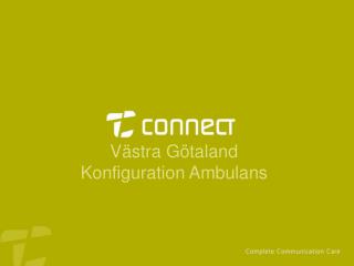 Västra Götaland Konfiguration Ambulans