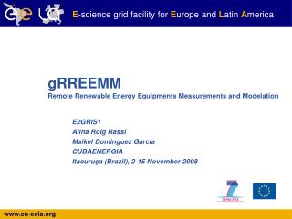 gRREEMM Remote Renewable Energy Equipments Measurements and Modelation