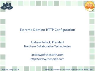 Extreme Domino HTTP Configuration