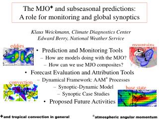 The MJO + and subseasonal predictions: A role for monitoring and global synoptics