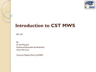 Introduction to CST MWS