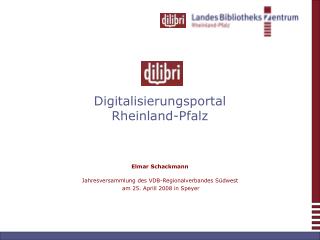 Digitalisierungsportal Rheinland-Pfalz