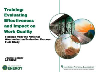 Training: Evaluating Effectiveness and Impact on Work Quality