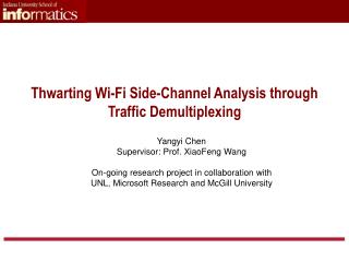 Thwarting Wi-Fi Side-Channel Analysis through Traffic Demultiplexing