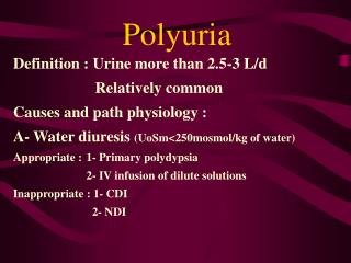 Polyuria