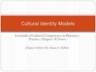 Cultural Identity Models