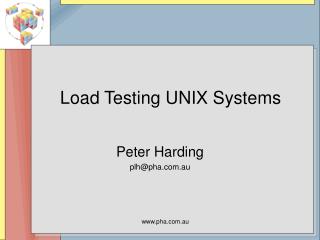 Load Testing UNIX Systems
