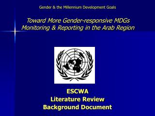 ESCWA Literature Review Background Document
