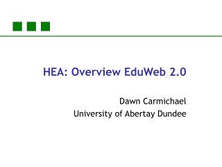 HEA: Overview EduWeb 2.0