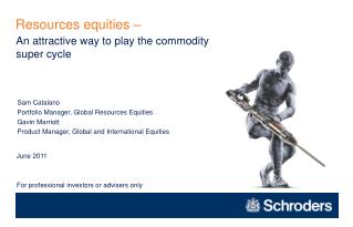 Resources equities –