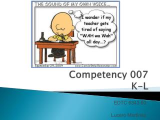Competency 007 K-L