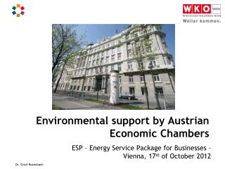 Environmental support by Austrian Economic Chambers