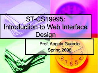 ST-CS19995: Introduction to Web Interface Design