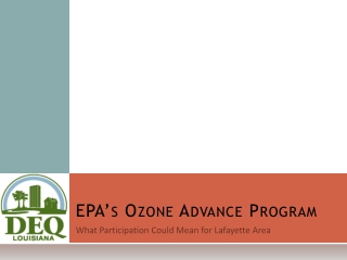 EPA’s Ozone Advance Program