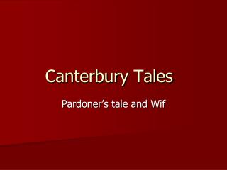 Canterbury Tales