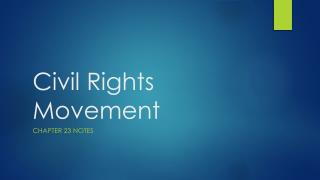 Civil Rights Movement