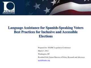 Language Assistance for Spanish-Speaking Voters
