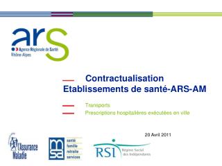 Contractualisation Etablissements de santé-ARS-AM