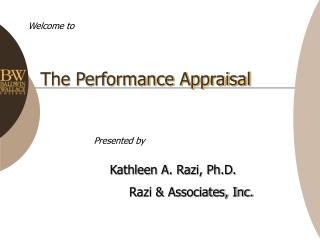 The Performance Appraisal