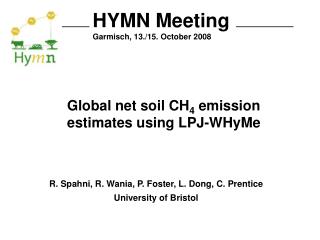 HYMN Meeting Garmisch, 13./15. October 2008