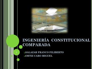 INGENIERÍA CONSTITUCIONAL COMPARADA