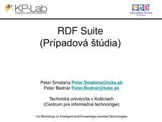 RDF Suite (Prípadová štúdia)