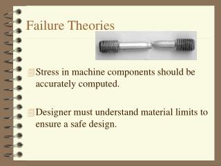 Failure Theories