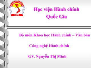 Học viện Hành chính Quốc Gia