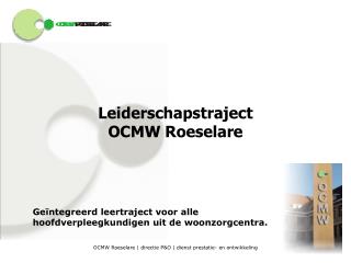 Leiderschapstraject OCMW Roeselare