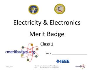 Electricity &amp; Electronics Merit Badge Class 1