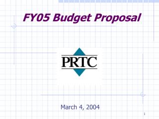 FY05 Budget Proposal