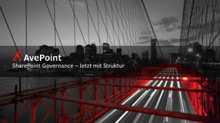 SharePoint Governance – Jetzt mit Struktur