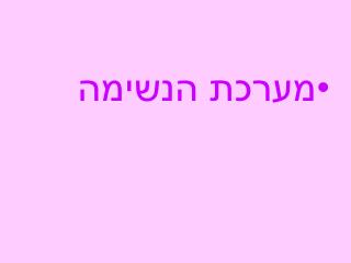 מערכת הנשימה