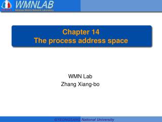 Chapter 14 The process address space