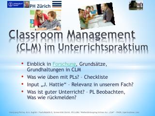 Classroom Management (CLM) im Unterrichtspraktium