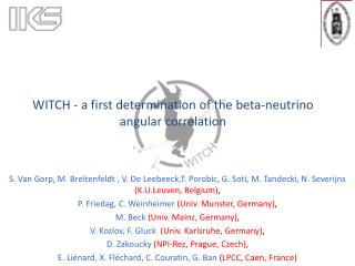 WITCH - a first determination of the beta-neutrino angular correlation