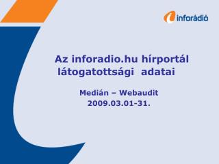 Az inforadio.hu hírportál látogatottsági adatai