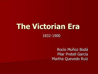 The Victorian Era