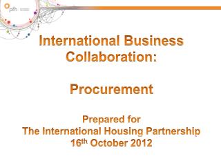 International Business Collaboration: Procurement Prepared for