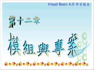 Visual Basic 6.0 學習範本