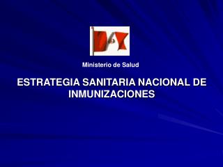 ESTRATEGIA SANITARIA NACIONAL DE INMUNIZACIONES