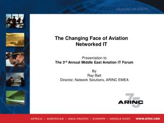 The Changing Face of Aviation Networked IT
